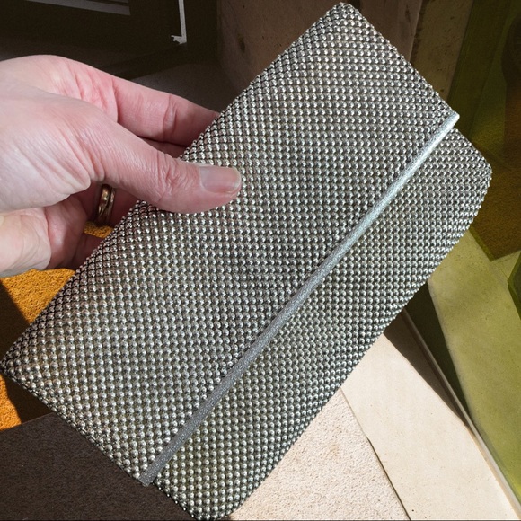 Whiting & Davis Silver Clutch - Picture 2 of 8